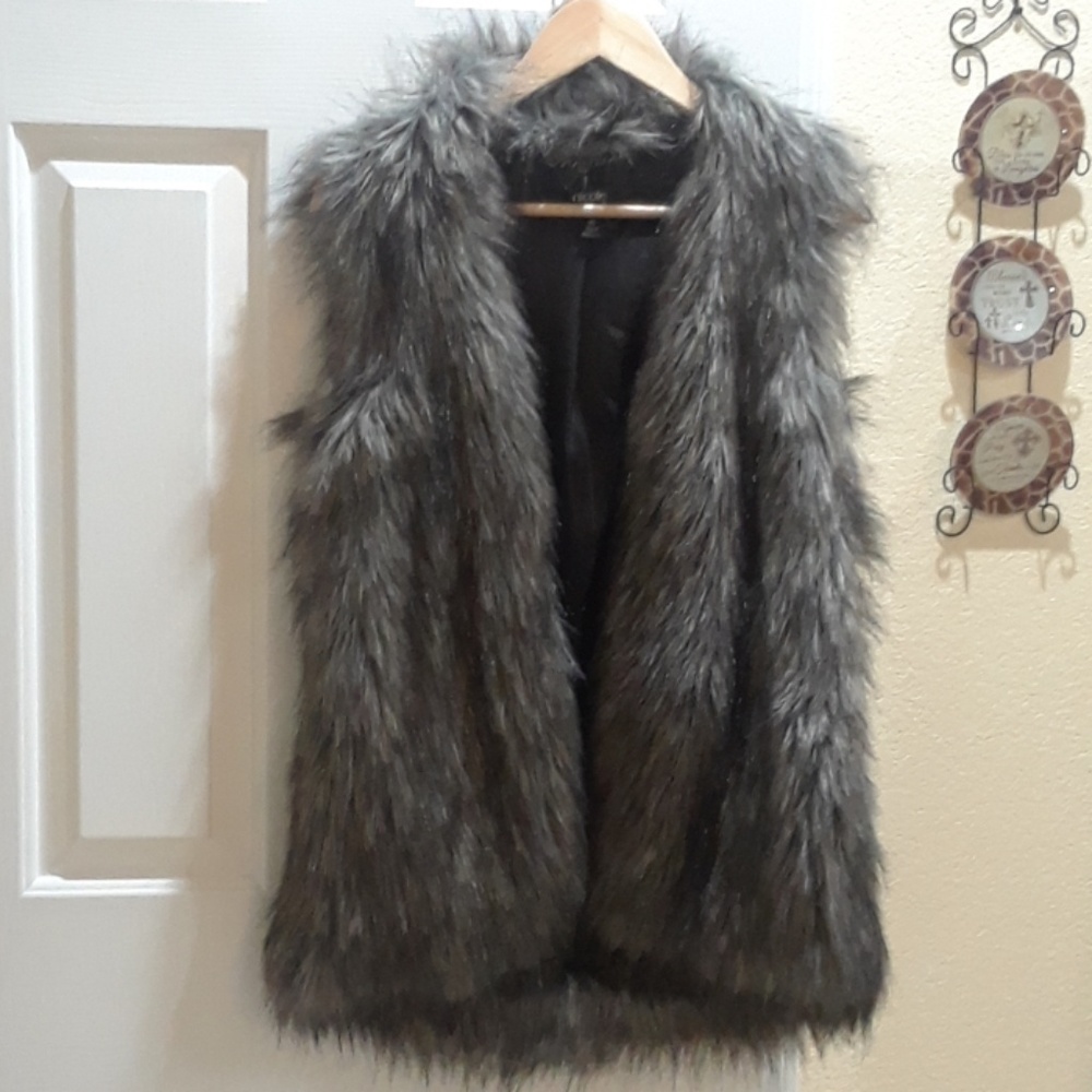 Nicole By Nicole Miller faux  fur vest
